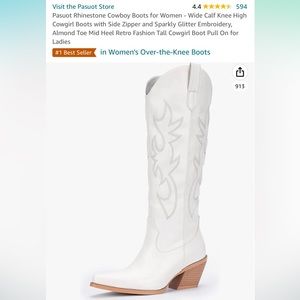 WHITE COWGIRL BOOTS